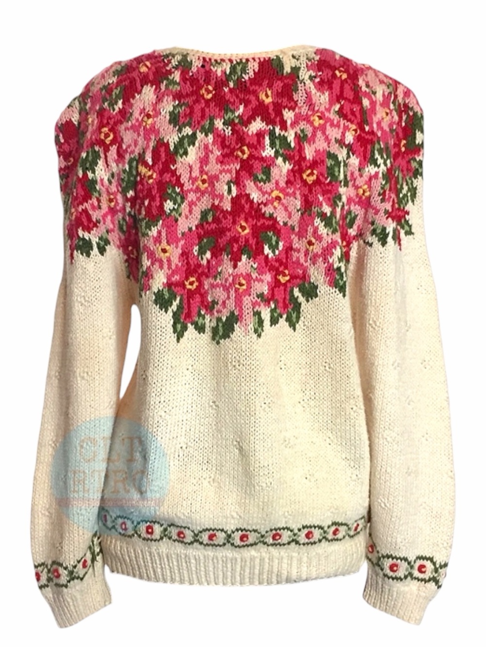 80s vtg Northern Isles • Ramie Knit Fair Isle Sweater • Hong Kong